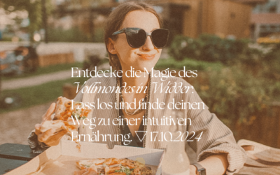 Entdecke die Magie des Vollmondes in Widder: Lass los und finde deinen Weg zu einer intuitiven Ernährung. ▽ 17.10.2024